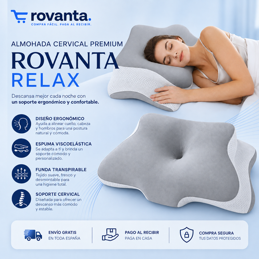 Almohada cervical y Ortopédica - Descansa mejor, despierta mejor
