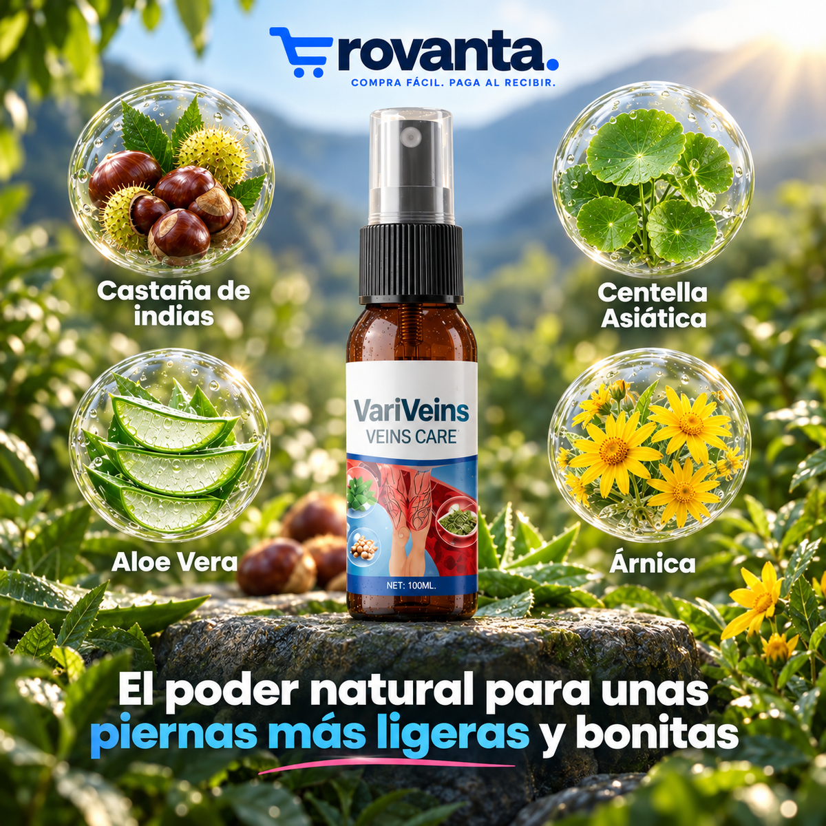Spray Anti Varices Rovanta — Alivio y Reducción