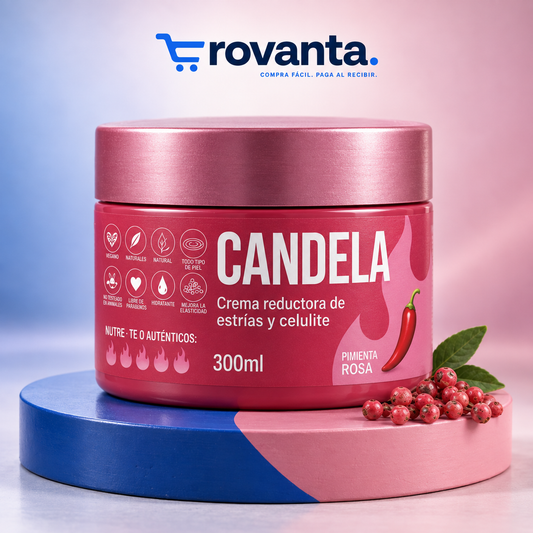 CANDELA – Crema Corporal Reductora de Estrías y Celulitis
