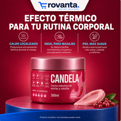 CANDELA – Crema Corporal Reductora de Estrías y Celulitis
