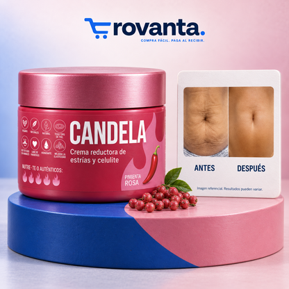 CANDELA – Crema Corporal Reductora de Estrías y Celulitis