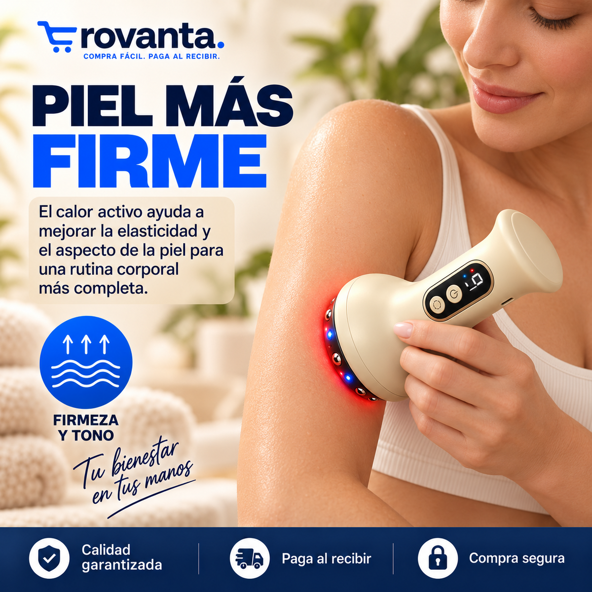 Masajeador Corporal Anticelulítico 3 en 1 con Succión y Calor